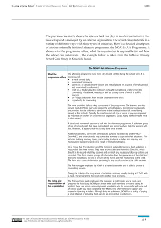 Learning Guide: Unit 6 - School-based aftercare. | PDF