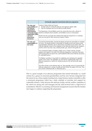 Learning Guide: Unit 6 - School-based aftercare. | PDF