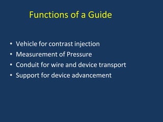 Guide Wire Injection guidewire.pptx APPLICATION | PPTX