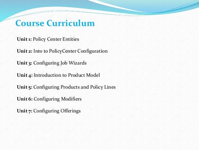 guidewire policy center