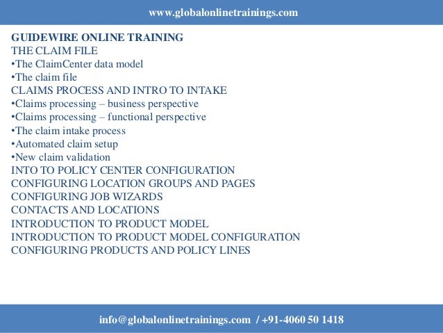 guidewire policy center
