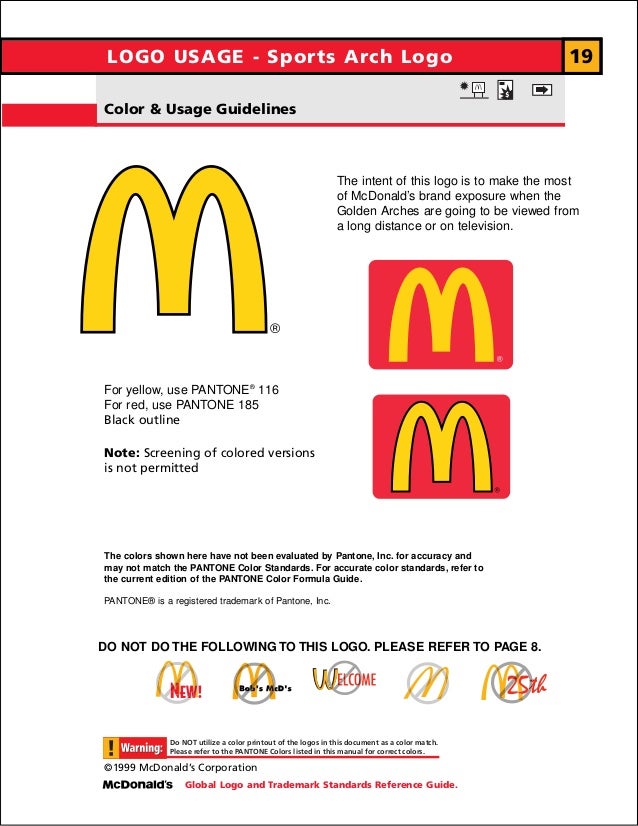 Manual de identidade visual do McDonald's