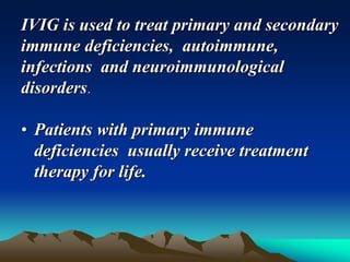 Guidlines for use of ivig | PPT