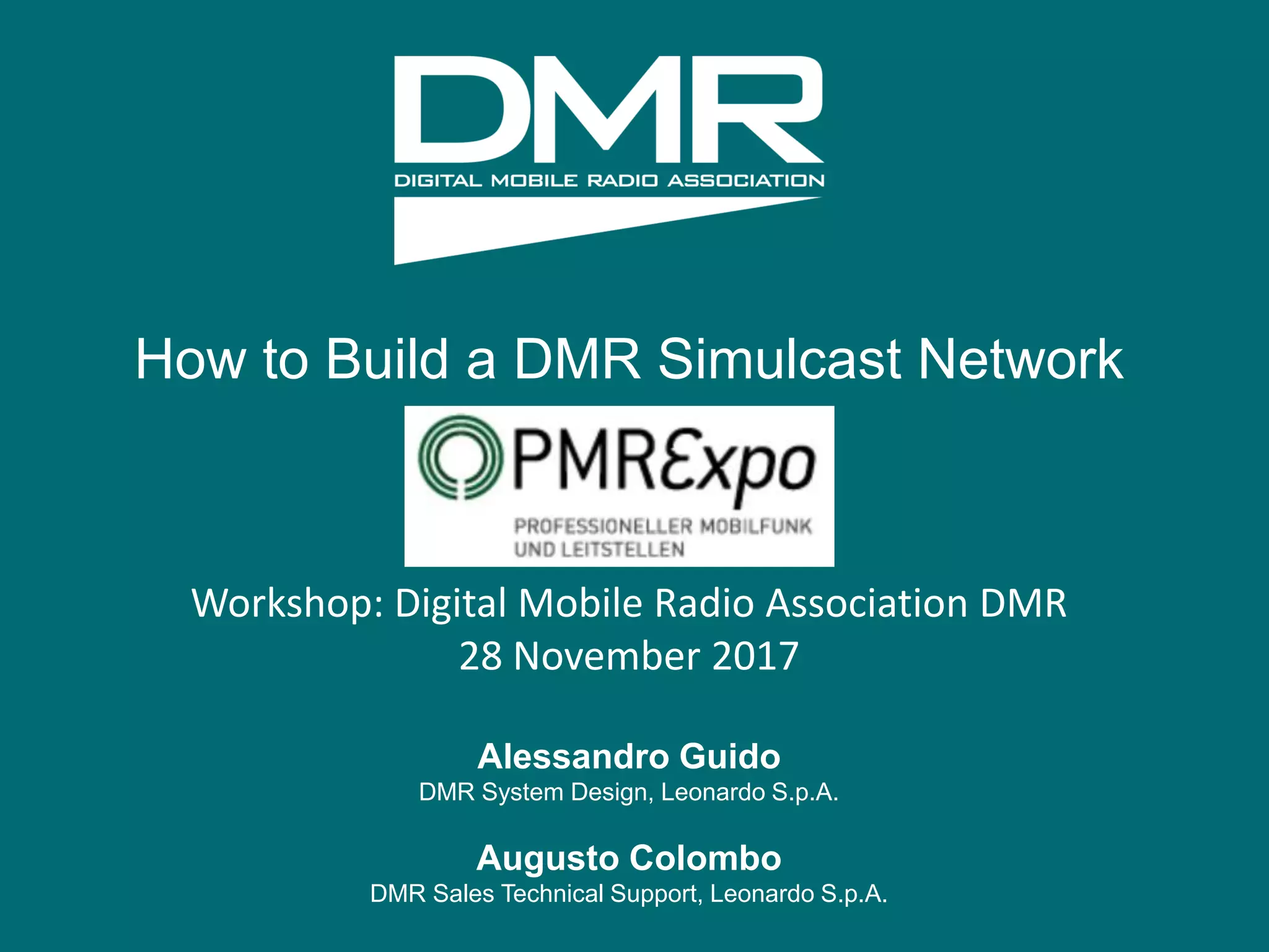 How to build a DMR Simulcast Network PPT