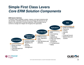 Erm Core Principles Enterprise Risk Management: Culture, Vision, Performance | PDF