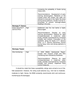 increasing the probability of floods during
                                         heavy rains.

                       ...