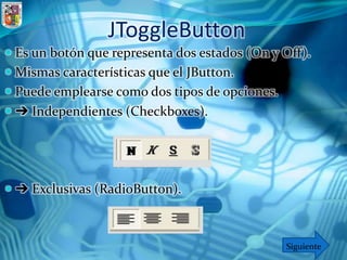 Gui interfaz gráfica de usuario javax.swing y java.awt