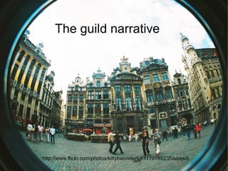 The guild narrative http://www.flickr.com/photos/kittybwonderful/1170785235/sizes/l/ 