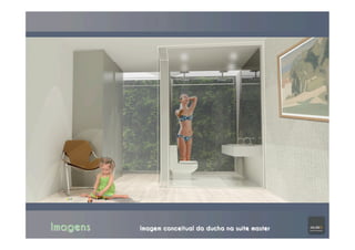 Imagens Imagem conceitual da ducha na suíte master
 