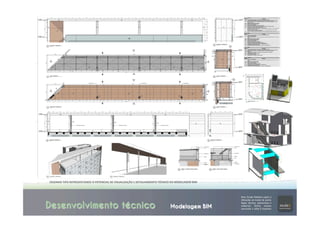 Desenvolvimento técnico Modelagem BIM
DESENHO	
  TIPO	
  REPRESENTANDO	
  O	
  POTENCIAL	
  DE	
  VISUALIZAÇÃO	
  E	
  DETALHAMENTO	
  TÉCNICO	
  DA	
  MODELAGEM	
  BIM	
  
	
  
 