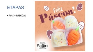 ETAPAS
 Post – PÁSCOA;
 