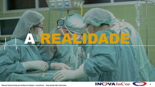 4
Material Desenvolvido por Guilherme Rabello / InovaInCor – Reprodução Não Autorizada
A REALIDADE
 