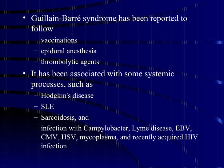 Guillain Barre Syndrome