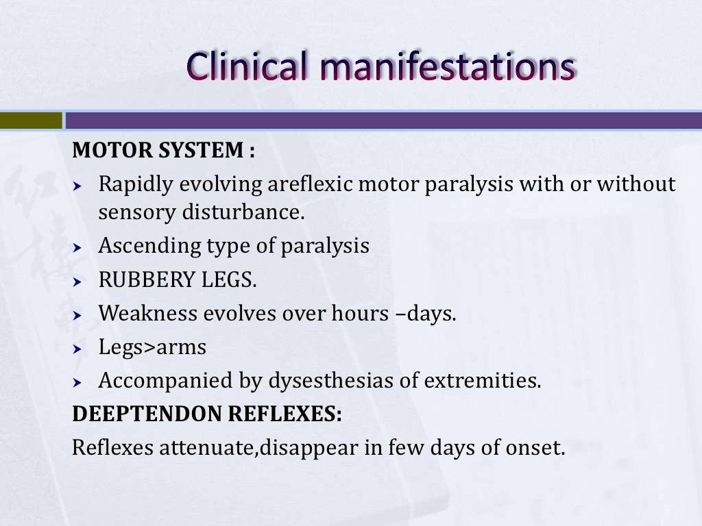 Guillain barre syndrome