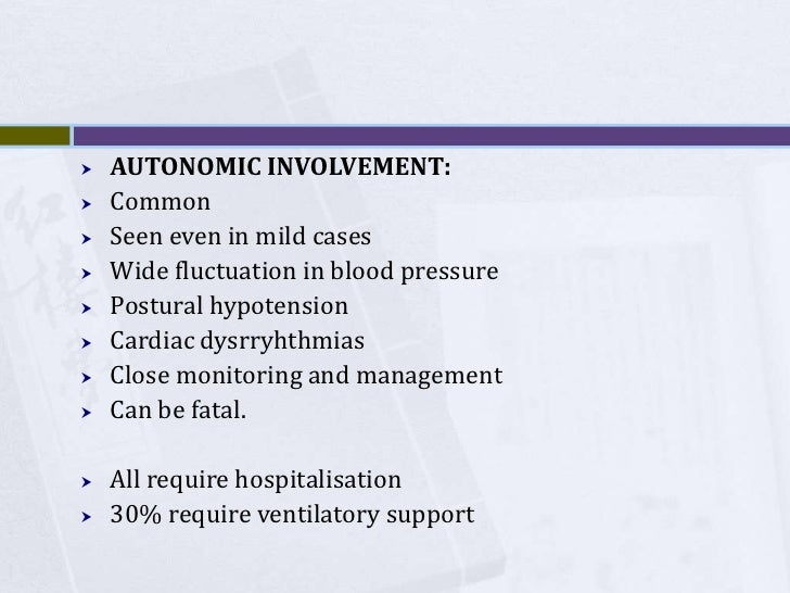 Guillain barre syndrome