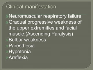 Gradual Paralysis Guillain barre syndrome | PPTX
