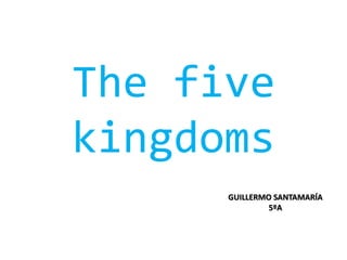 The five
kingdoms
GUILLERMO SANTAMARÍA
5ºA
 