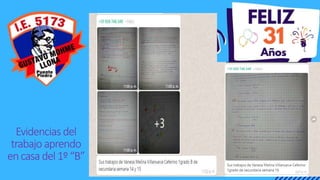 Evidencias del
trabajo aprendo
encasadel1º“B”
 