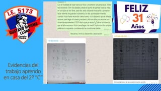 Evidencias del
trabajo aprendo
encasadel2º“C”
 