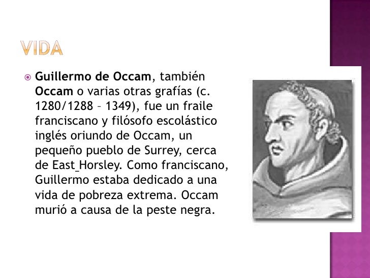 el nominalismo de guillermo de ockham