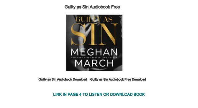 Guilty As Sin Audiobook Free