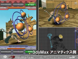 ３ｄｓＭａｘ アニマティクス例
(Ｃ) .ｈａｃｋ Ｃｏｎｇｌｏｍｅｒａｔｅ (Ｃ) 2012 ＮＢＧＩ          page.   36
 