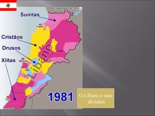O Líbano e suas divisões 