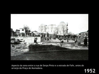 1952 Aspecto da zona entre a rua de Serpa Pinto e a estrada de Fafe, antes do arranjo da Praça de Mumadona. 