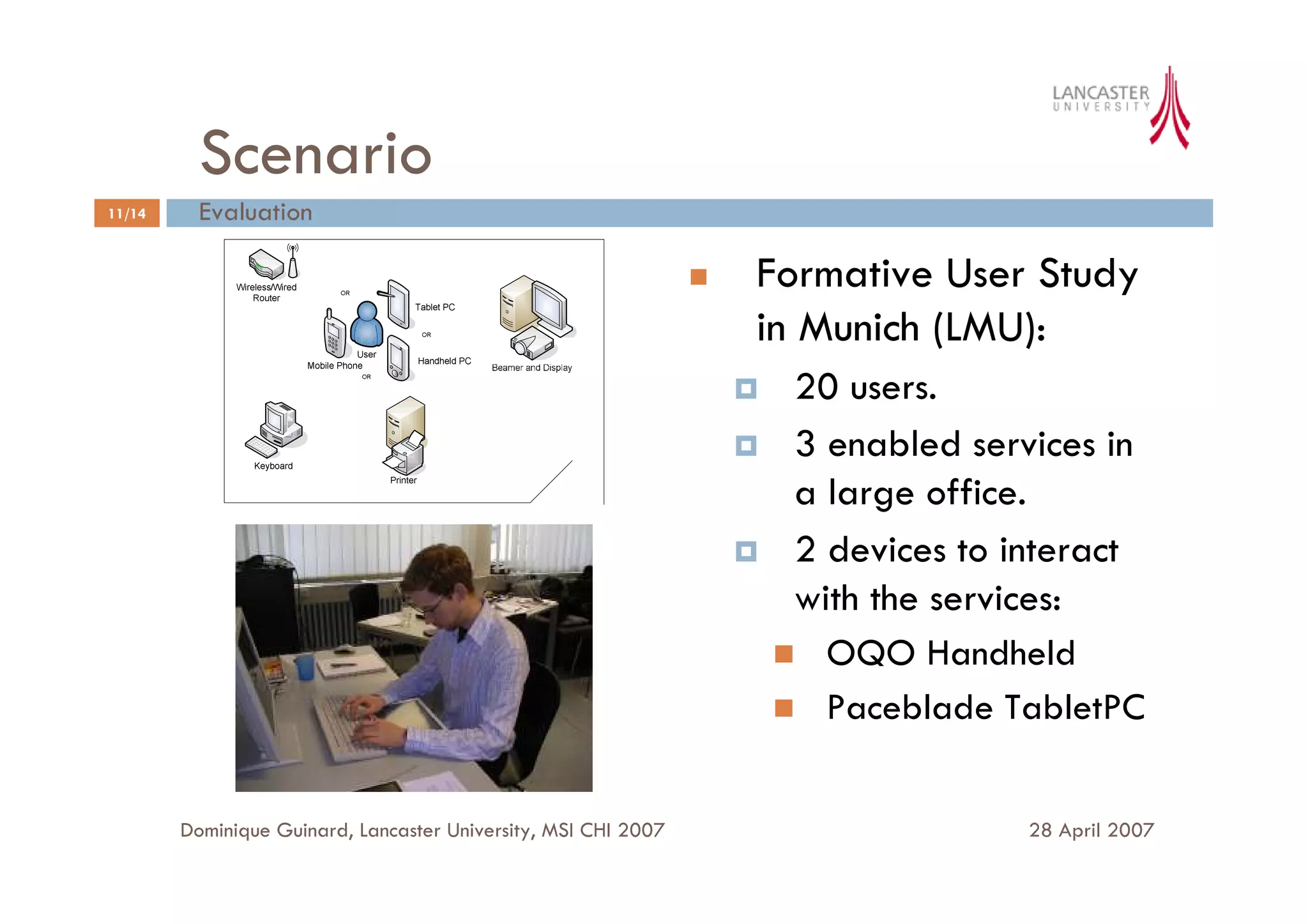 A User Interface for Spontaneous Mobile Interaction with Pervasive Services