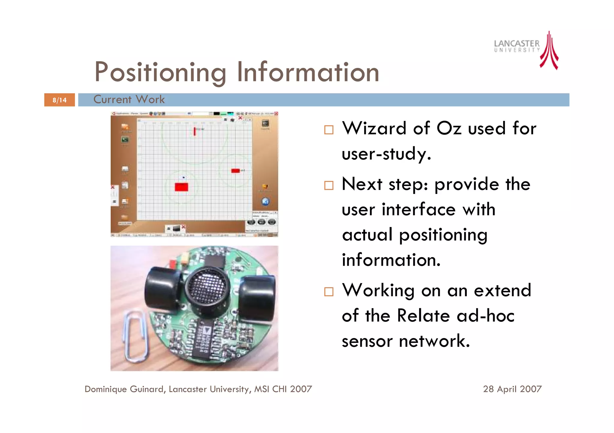 A User Interface for Spontaneous Mobile Interaction with Pervasive Services