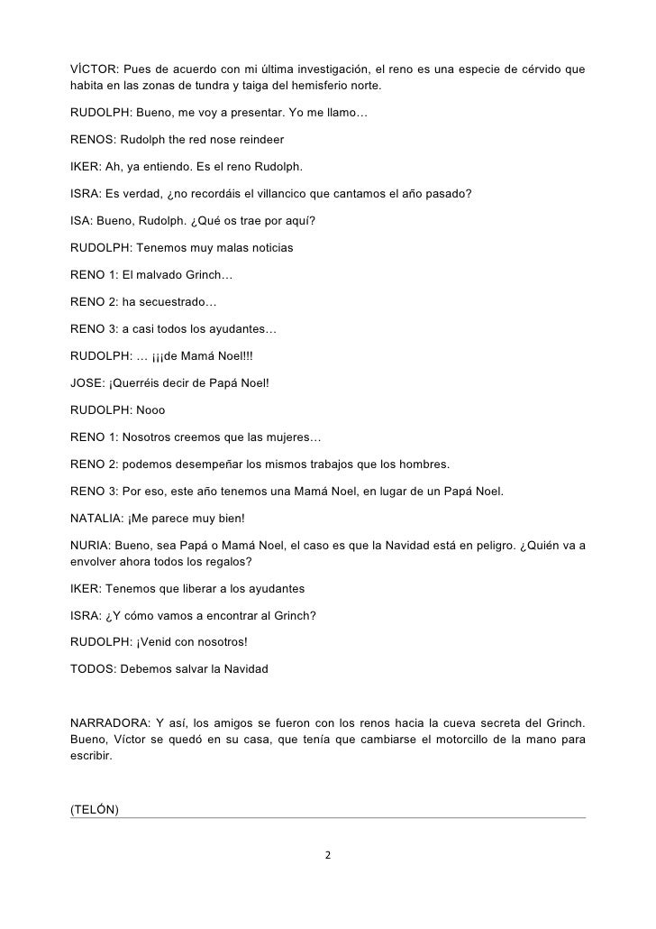 Guión Children Save Christmas