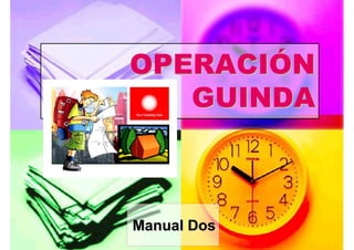 OPERACIÓN
   GUINDA



Manual Dos
 