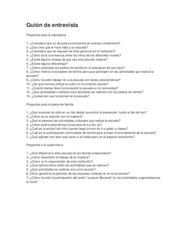 preguntas para una entrevista hacia un maestro gui 243 n de entrevista jessi preguntas para una entrevista hacia un maestro gui 243 n de entrevista jessi