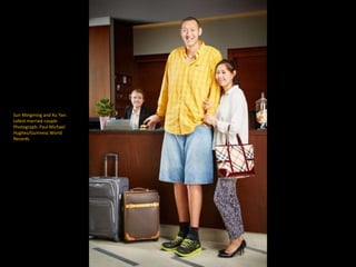 Sun Mingming and Xu Yan:
tallest married couple
Photograph: Paul Michael
Hughes/Guinness World
Records
 