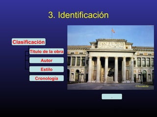 Análisis de la Arquitectura. M.A. Torremocha38
3. Identificación
Clasificación
Título de la obra
Autor
Estilo
Cronología
.
 