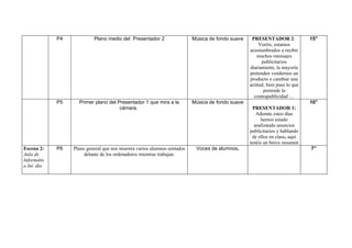 Guion técnico Cristina Navarrete