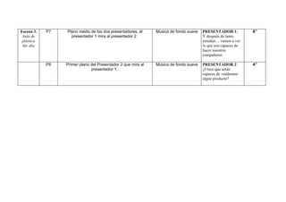 Guion técnico Cristina Navarrete