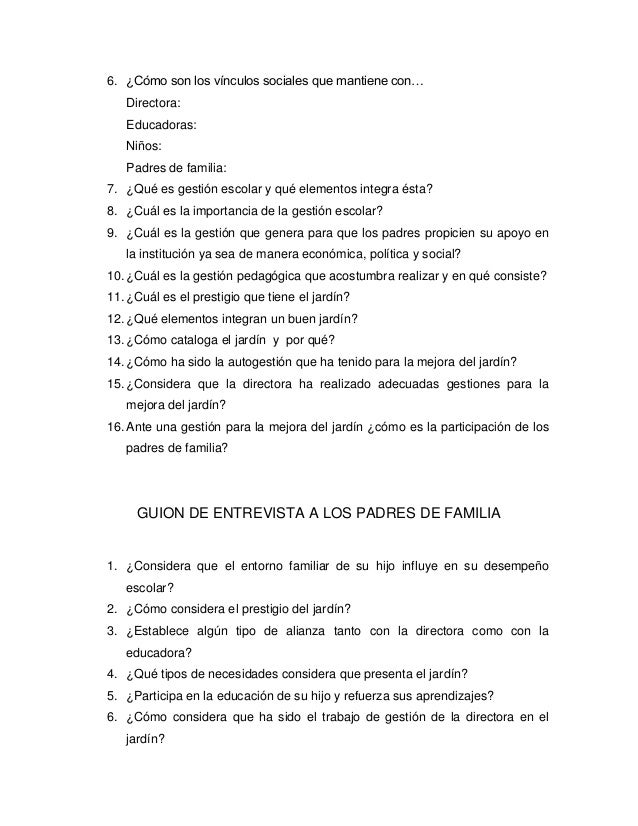 preguntas para una entrevista escolar a un familiar guion de observaci 243 n y entrevista 2 preguntas para una entrevista escolar a un familiar guion de observaci 243 n y entrevista 2