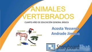 ANIMALES
VERTEBRADOS
CUARTO AÑO DE EDUCACIÓN GENERAL BÁSICA
 
