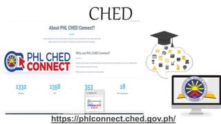 CHED
https://phlconnect.ched.gov.ph/
 