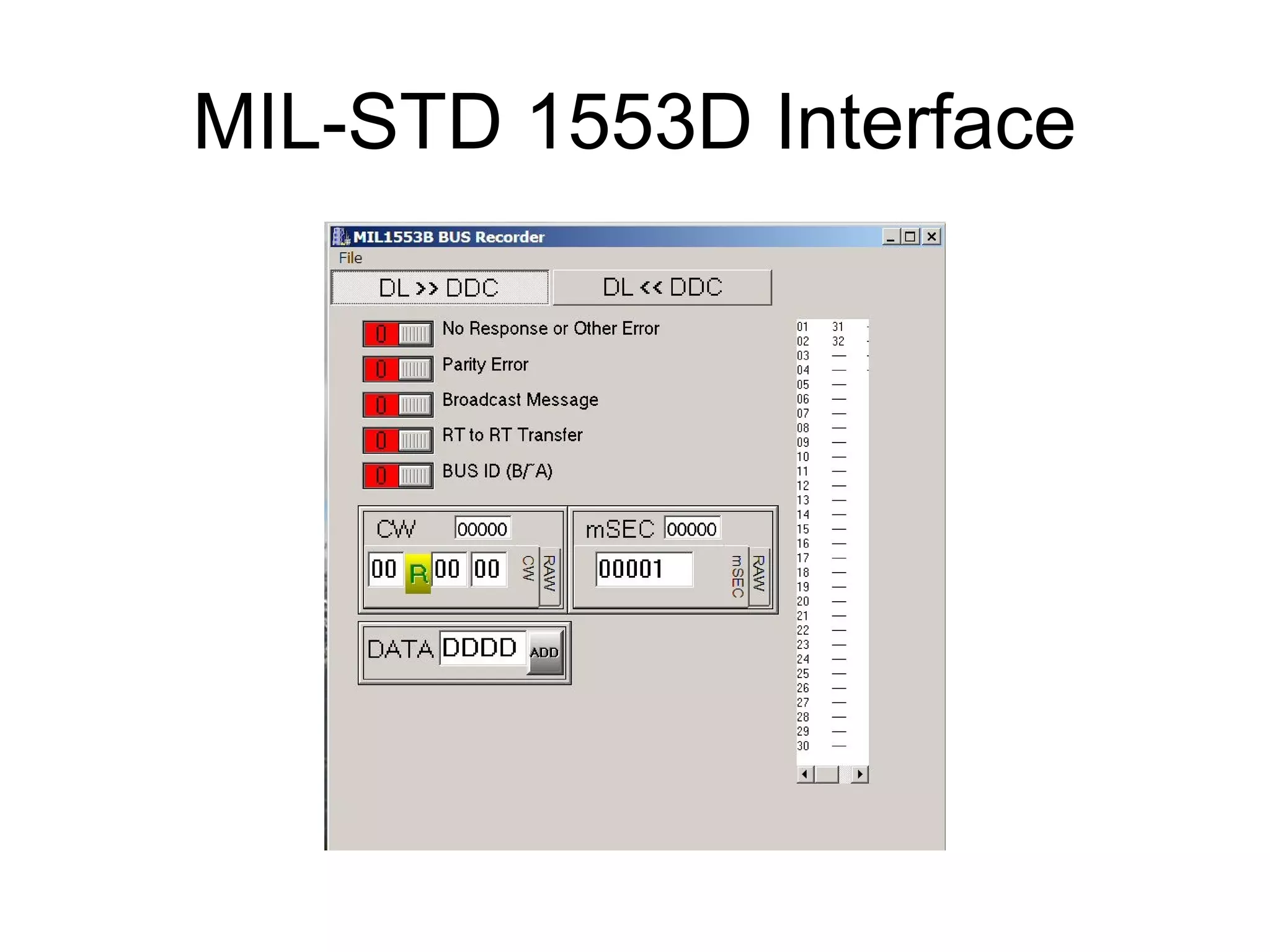 MIL-STD 1553D Interface

 