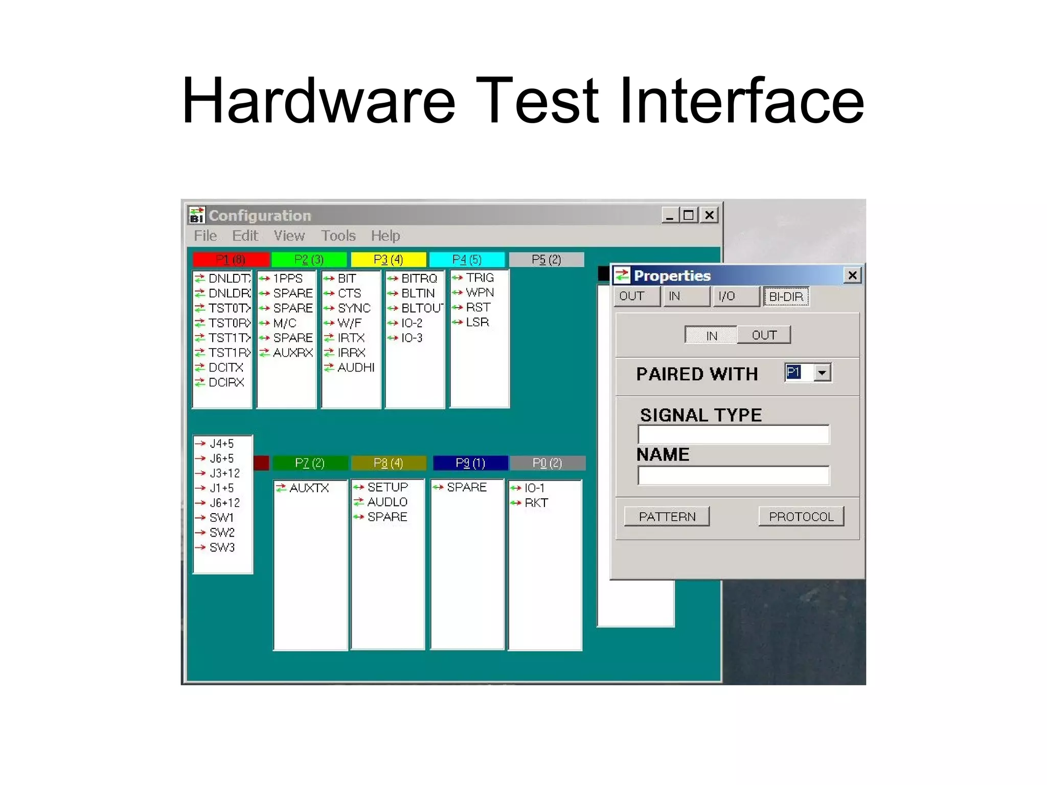 Hardware Test Interface

 
