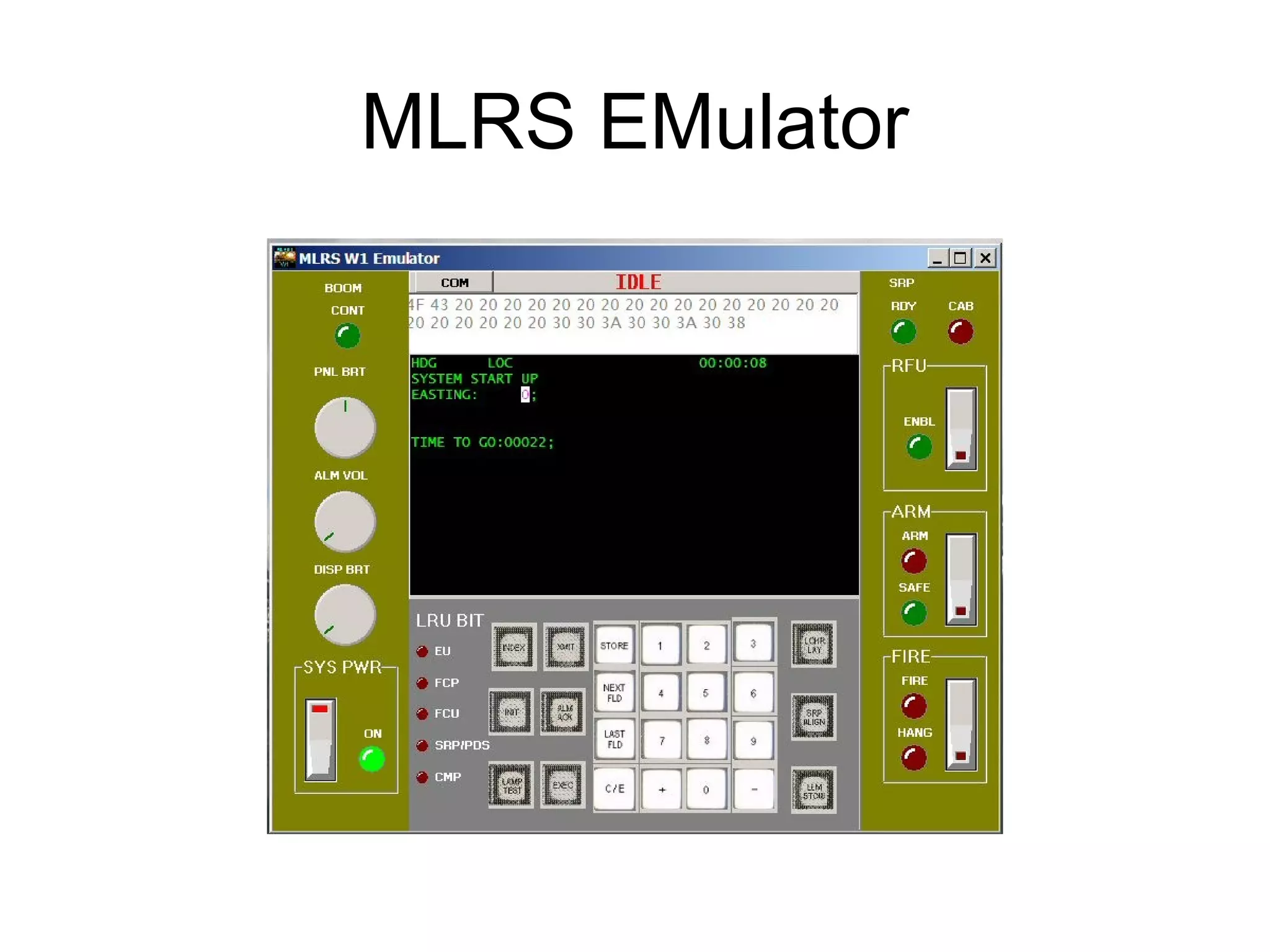 MLRS EMulator

 