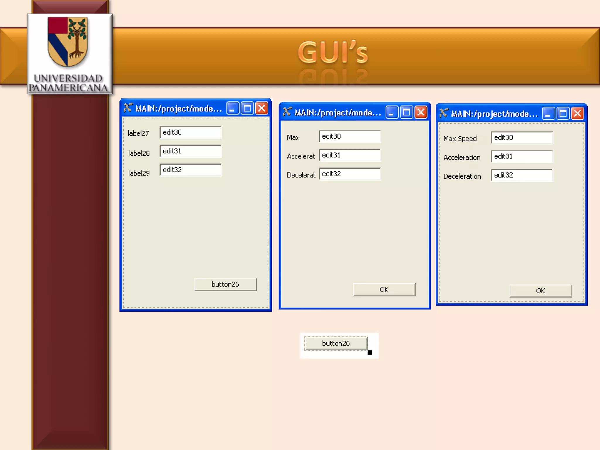 Graphical User Interface GUI en Flexsim | PPT