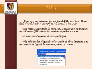 Graphical User Interface GUI en Flexsim | PPT