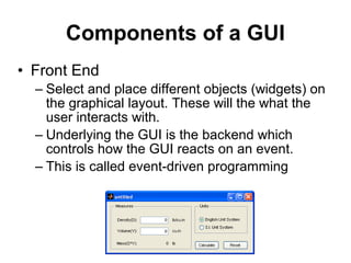 GUI -THESIS123 | PPT