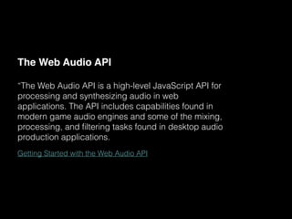 Guitar Effects with the HTML5 Audio API | PPT