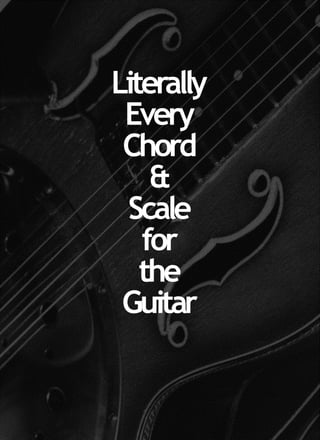 Guitar chords scales and modes