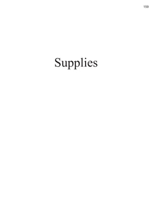 159

Supplies

 