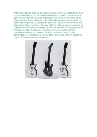 Guitar Hero 3 O Rock Band